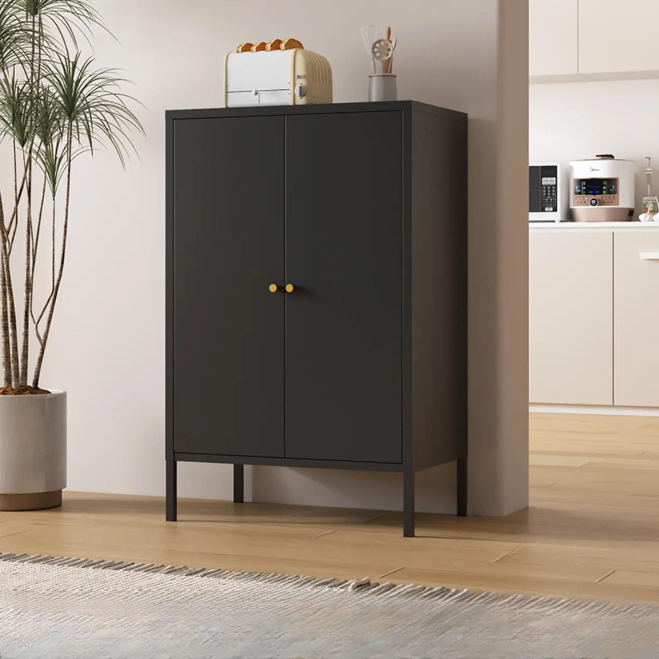 Stylish Accent Cabinet for Living Room with Doors & Drawers Image - 20 | homeyfad