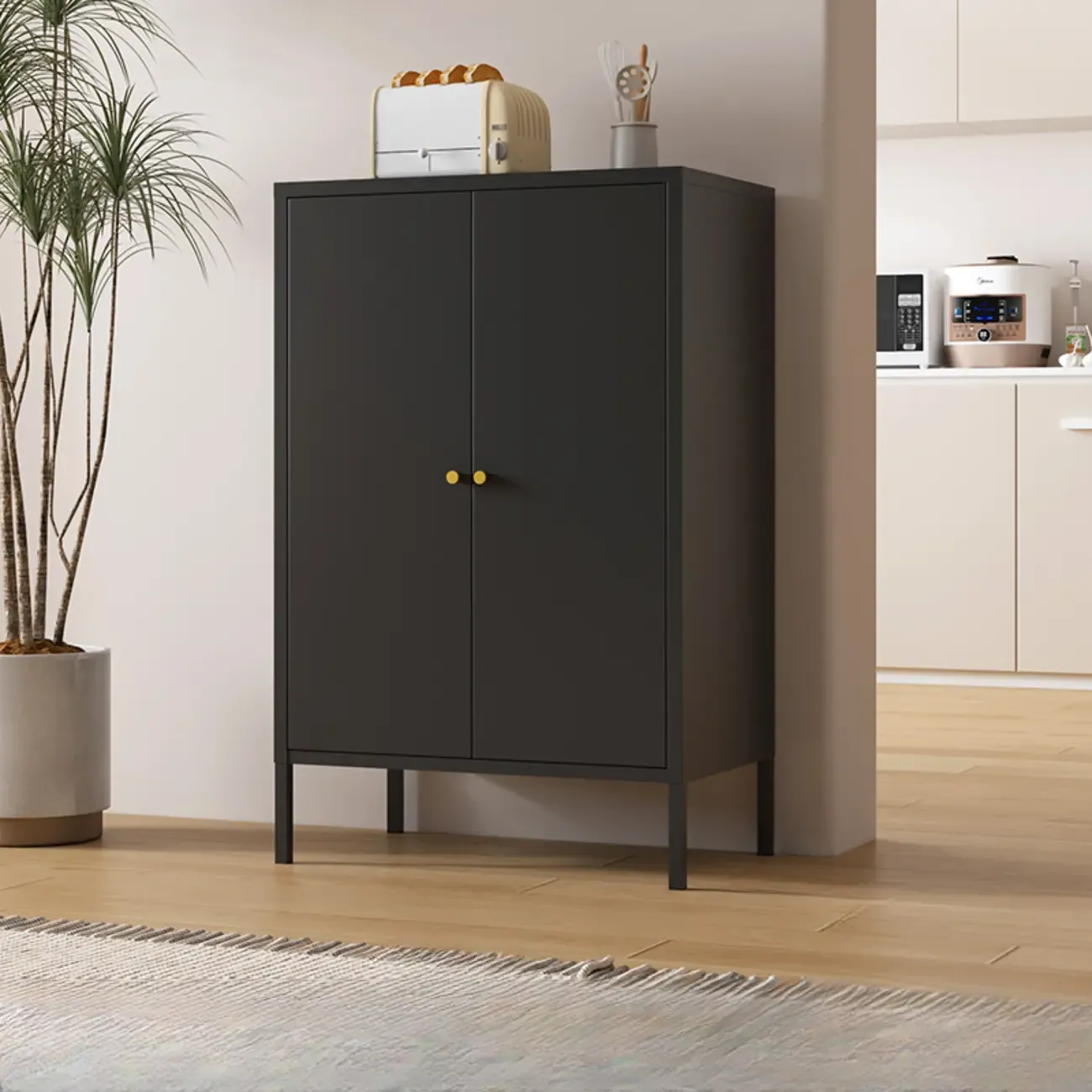 Stylish Accent Cabinet for Living Room with Doors & Drawers Image - 20