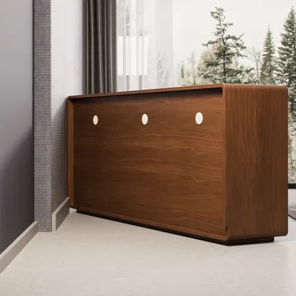 Modern Wooden Sideboard with Drawers for Kitchen Image - 12
