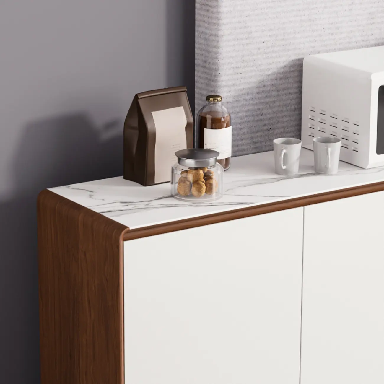 Modern Wooden Sideboard with Drawers for Kitchen Image - 19 | homeyfad