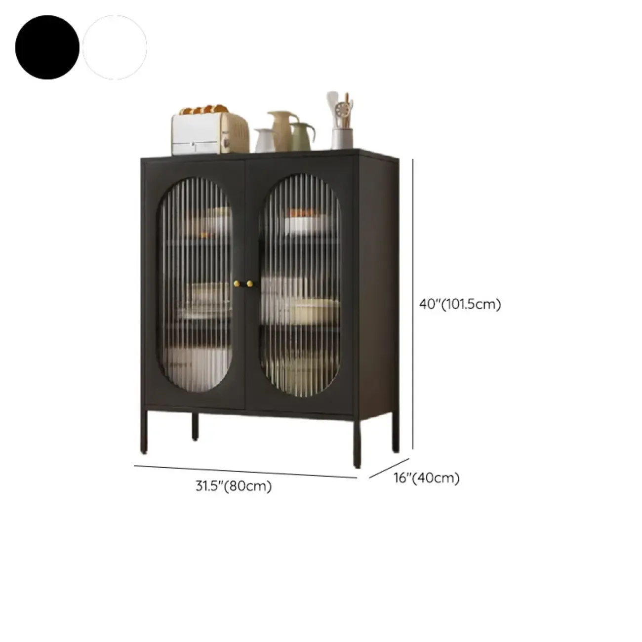 Stylish Accent Cabinet for Living Room with Doors & Drawers Image - 37