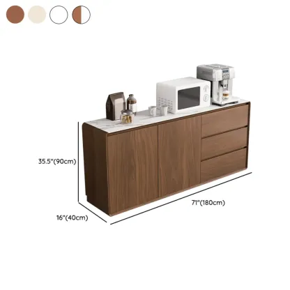 Modern Wooden Sideboard with Drawers for Kitchen Image - 26
