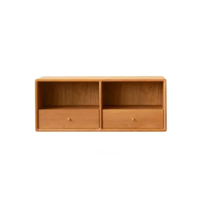 Modern Pine Rectangular Accent Cabinet for Home Display Image - 20