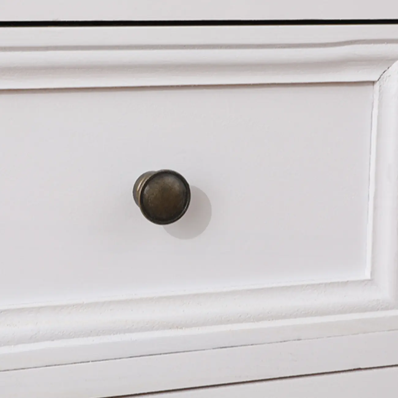 Rustic White Wooden Cabinet for Living Room with Drawers Image - 21 | homeyfad