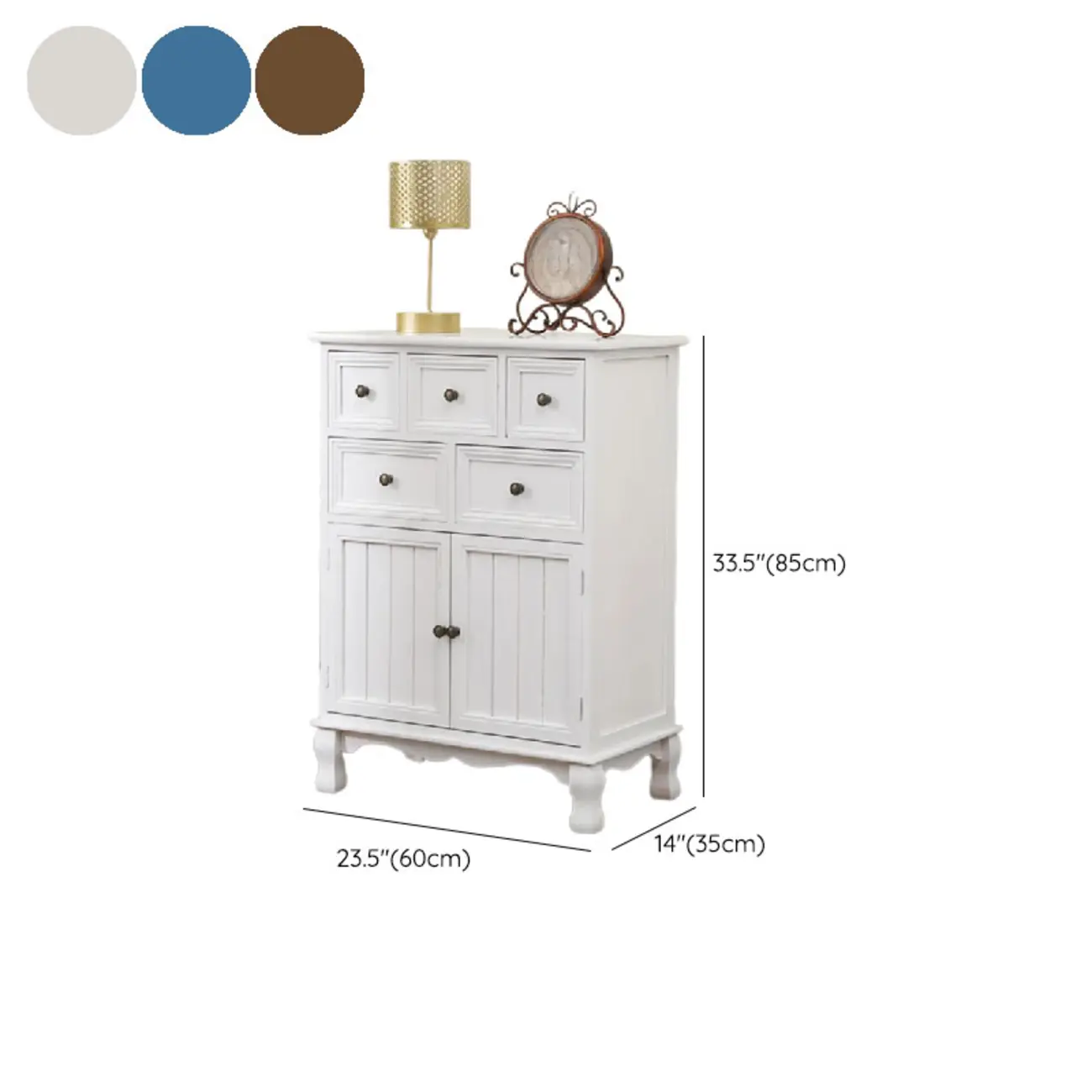 Rustic White Wooden Cabinet for Living Room with Drawers #size | homeyfad