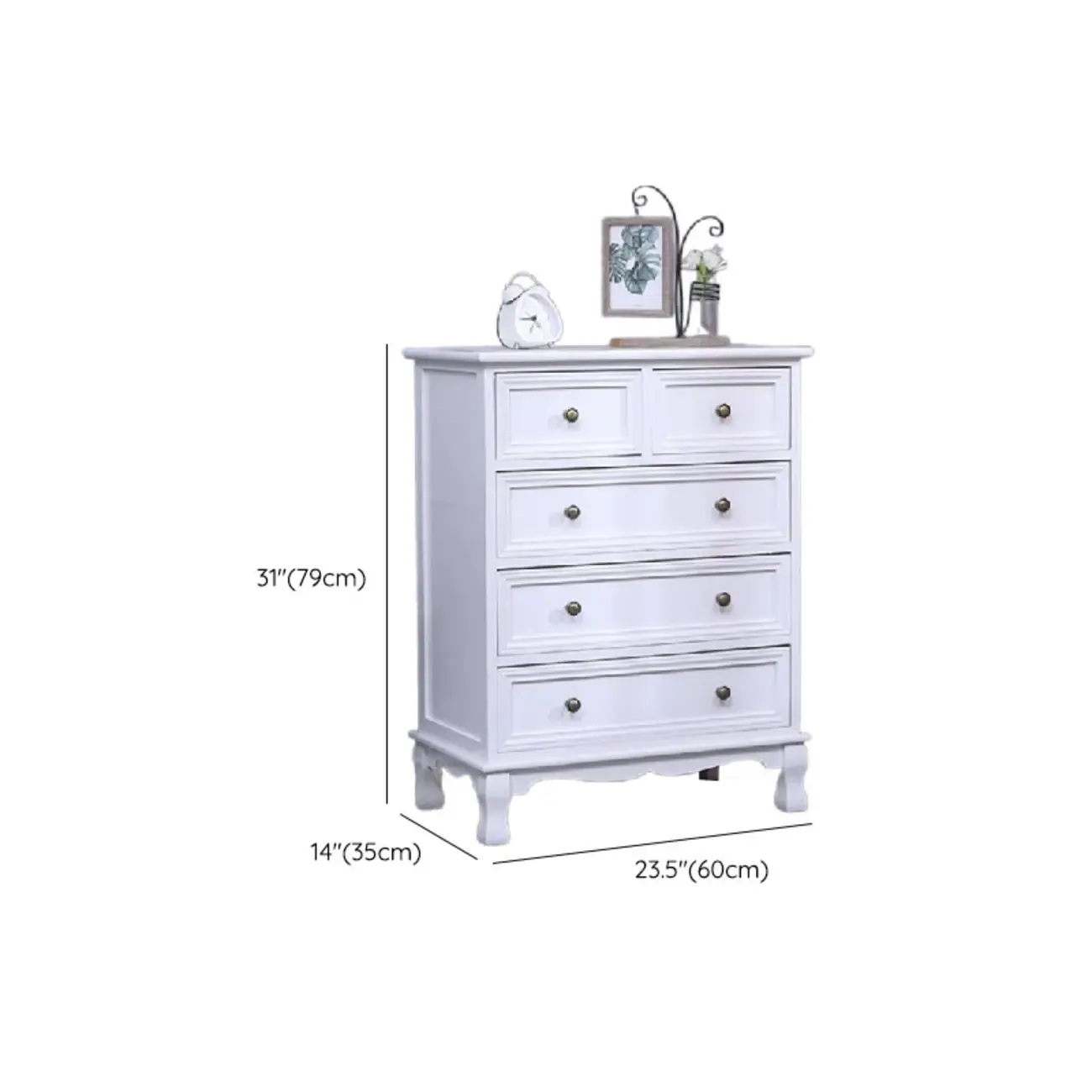 Rustic White Wooden Cabinet for Living Room with Drawers Image - 23 | homeyfad