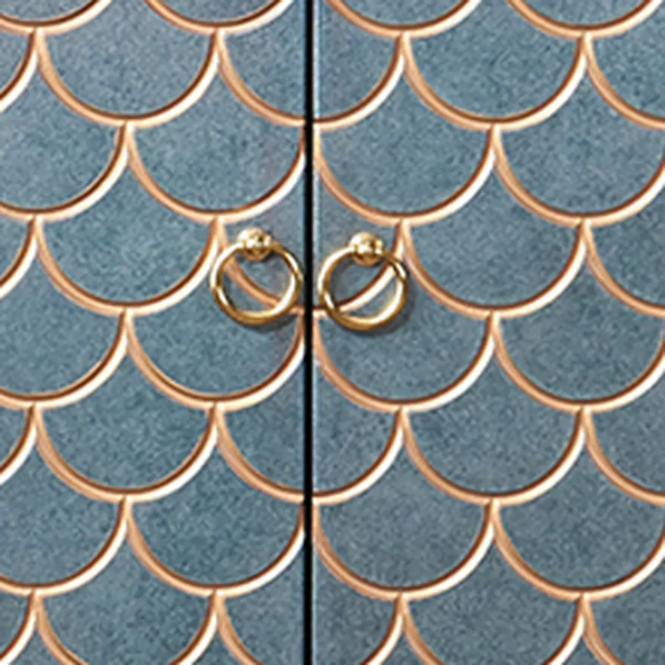 Glam Rectangular Cabinet for Home with Regular Patterns Image - 9 | homeyfad