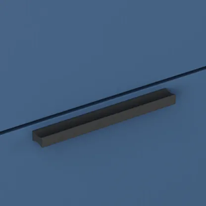 Modern Wooden Sideboard with Glass Doors & Drawers Image - 12