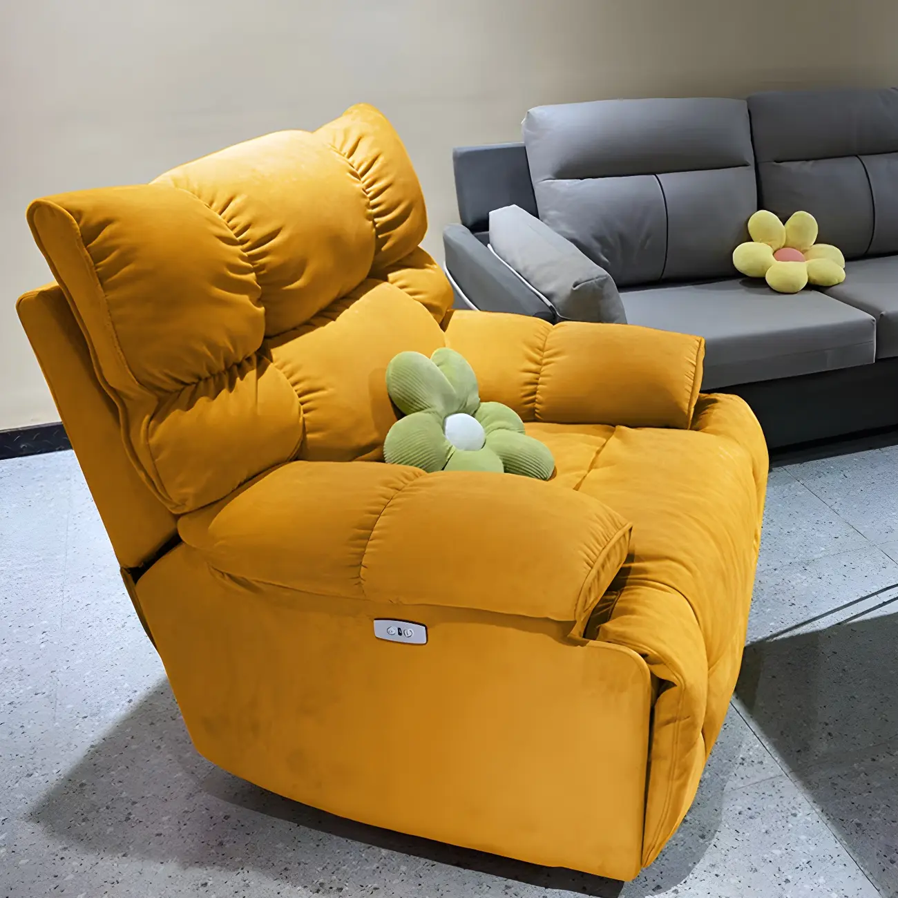 Modern Manual/Power Swivel Recliner Chair with Massage Image - 1 | homeyfad