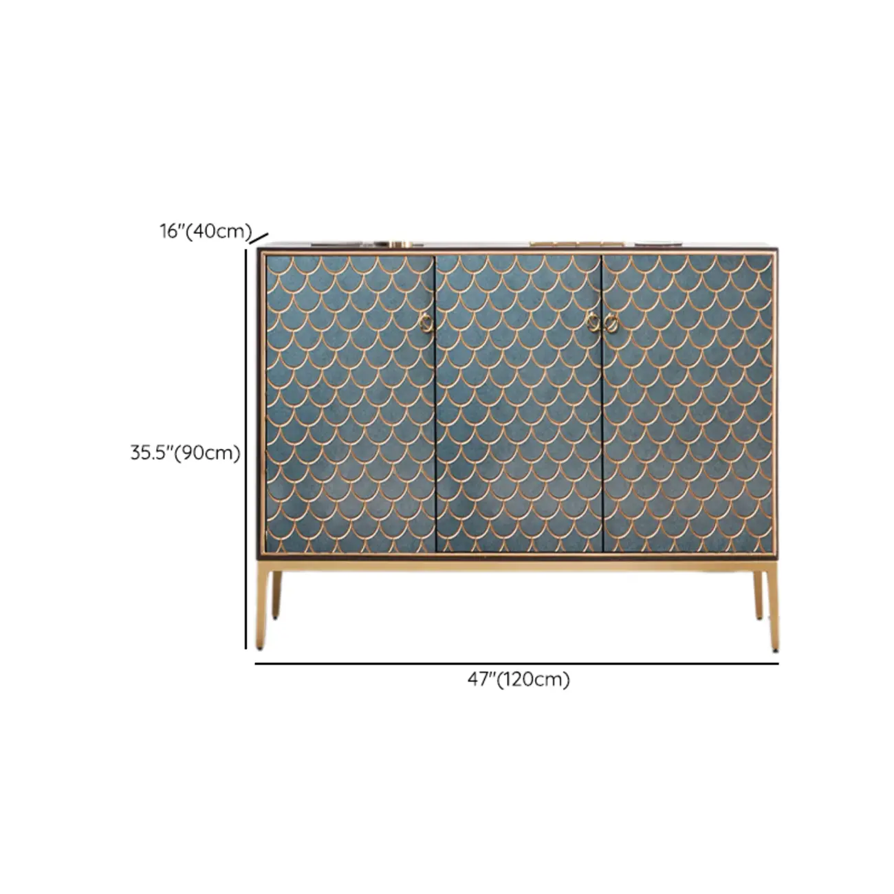 Glam Rectangular Cabinet for Home with Regular Patterns #size | homeyfad