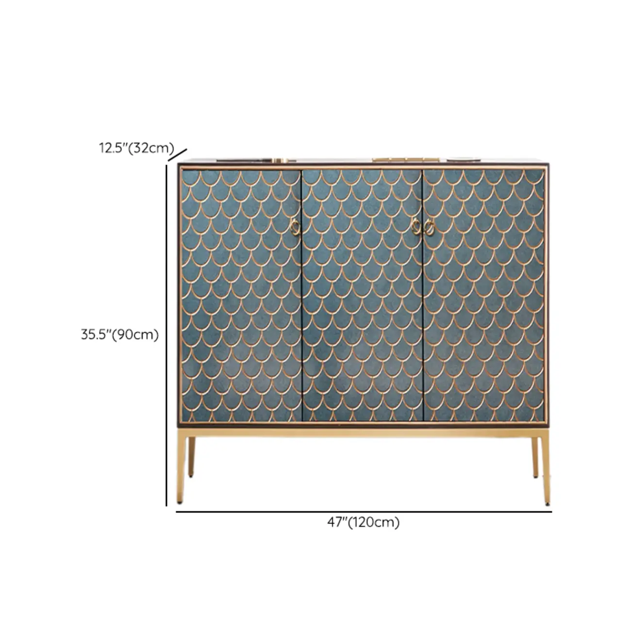 Glam Rectangular Cabinet for Home with Regular Patterns Image - 18 | homeyfad