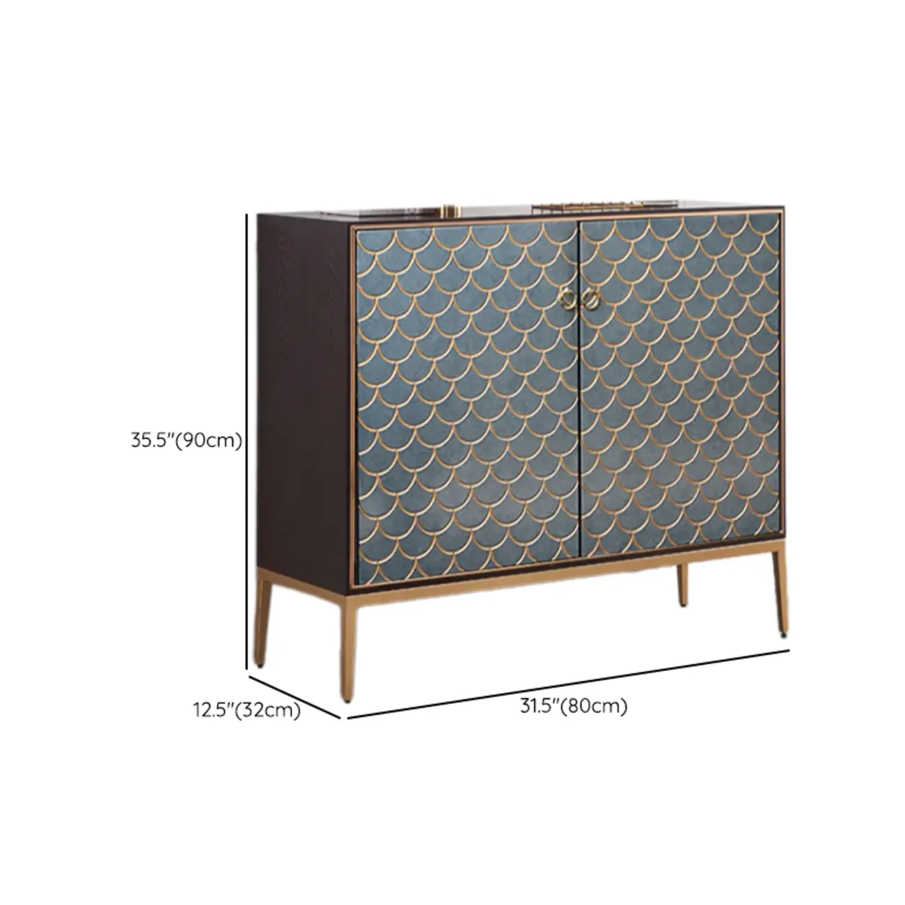 Glam Rectangular Cabinet for Home with Regular Patterns Image - 20 | homeyfad