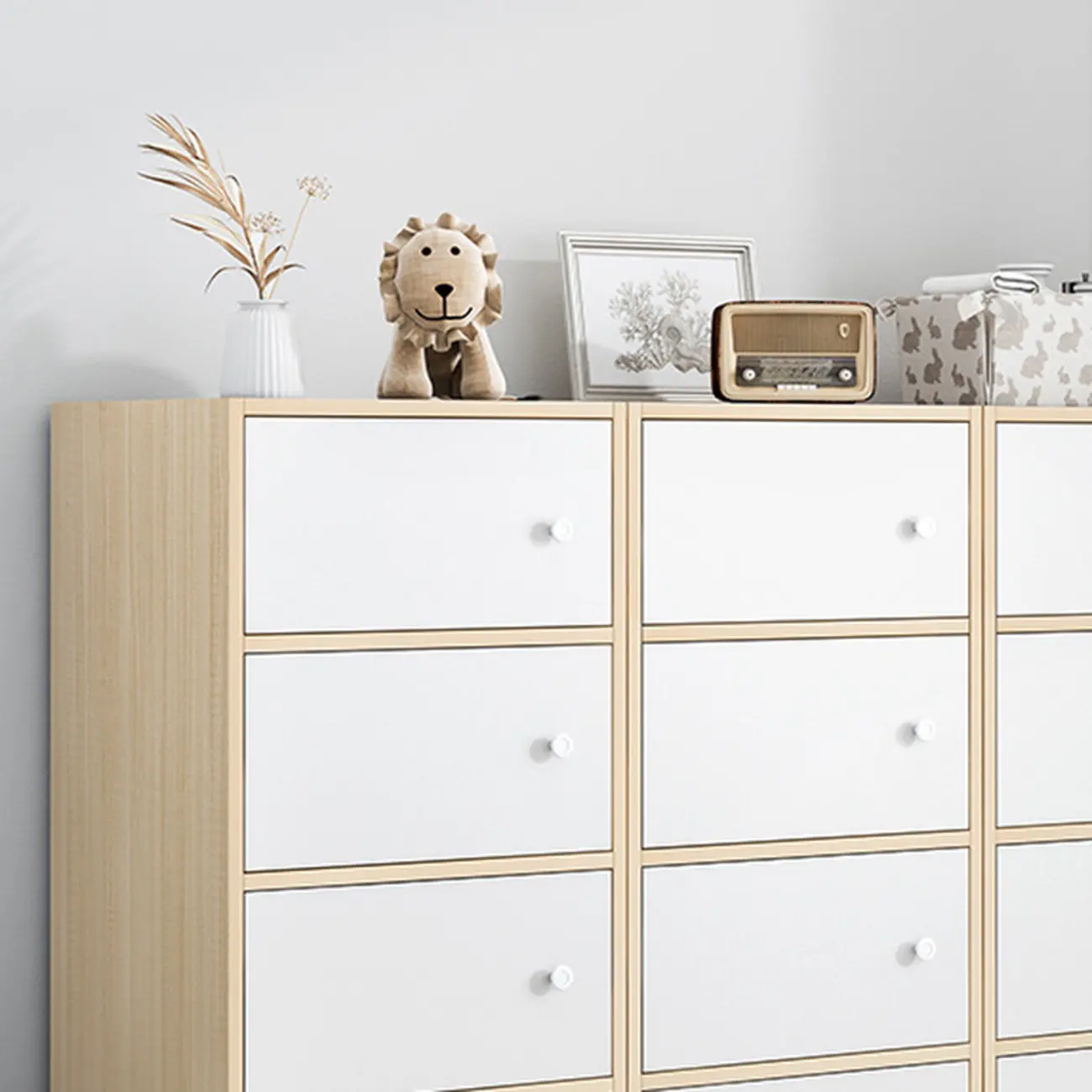 60"Modern White Freestanding Cabinets for any Space  Image - 7 | homeyfad