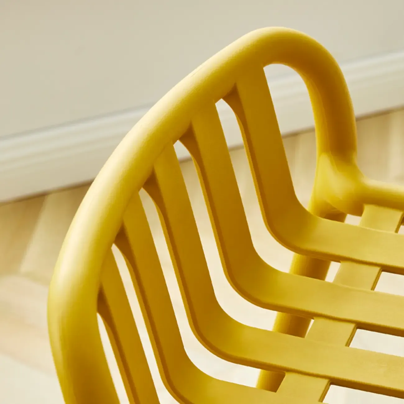 Modern Plastic Bar Stools for Bistro with Backrest Image - 12