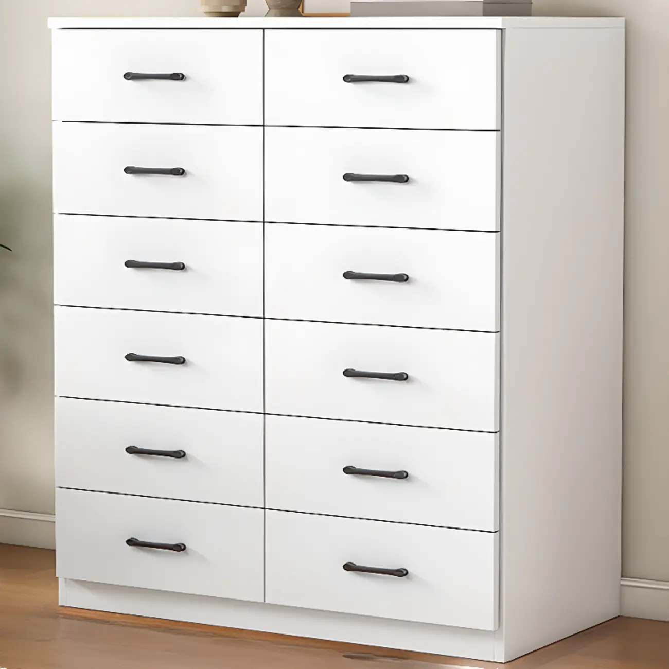 Modern White Rectangular Storage Cabinet with Multiple Sizes Image - 5 | homeyfad