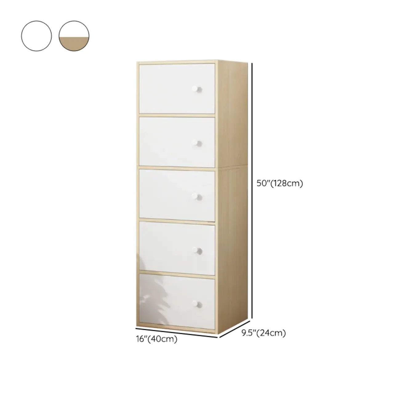 60"Modern White Freestanding Cabinets for any Space  Image - 23 | homeyfad