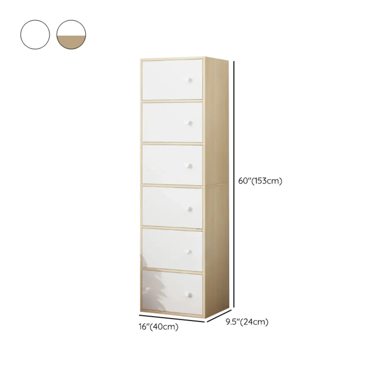 60"Modern White Freestanding Cabinets for any Space  Image - 24 | homeyfad