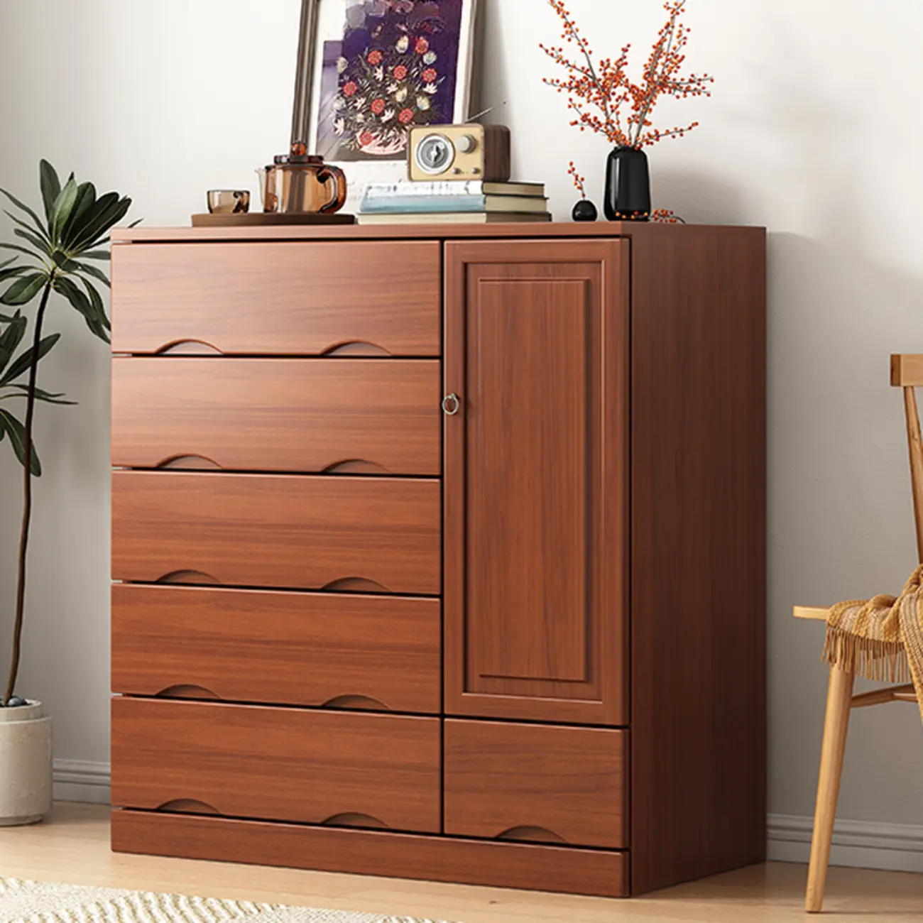 Modern Solid Wood Dressers with 7-Drawers for Living Room Image - 1 | homeyfad