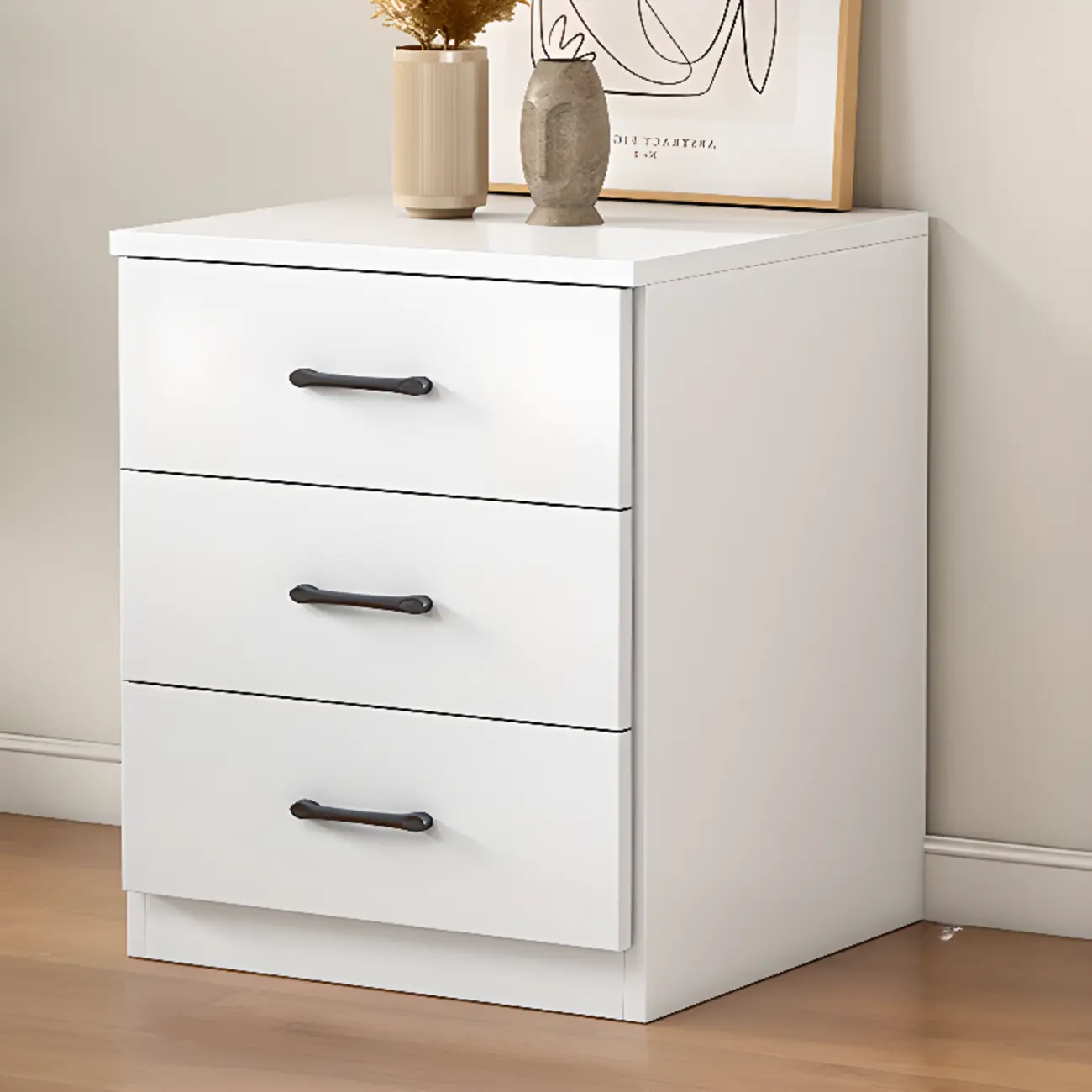 Modern White Rectangular Storage Cabinet with Multiple Sizes Image - 15 | homeyfad