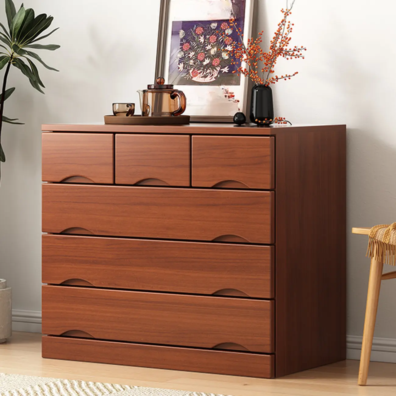 Modern Solid Wood Dressers with 7-Drawers for Living Room Image - 2 | homeyfad