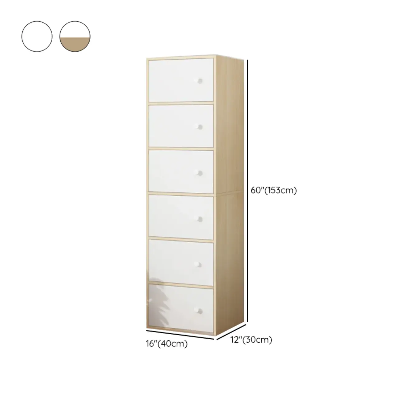 60"Modern White Freestanding Cabinets for any Space  Image - 28 | homeyfad