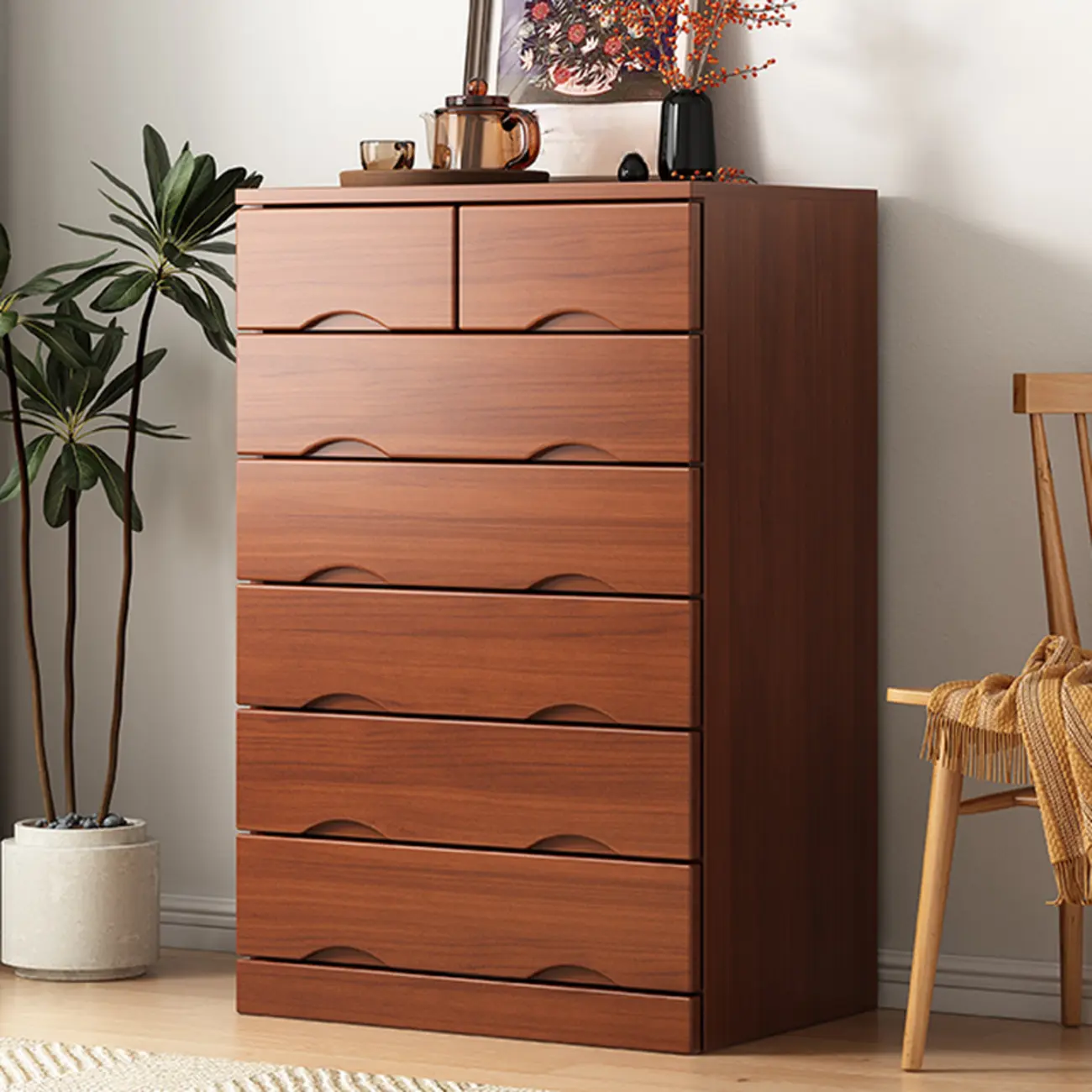 Modern Solid Wood Dressers with 7-Drawers for Living Room Image - 3 | homeyfad