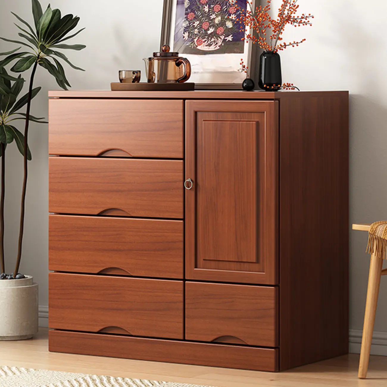Modern Solid Wood Dressers with 7-Drawers for Living Room Image - 5 | homeyfad