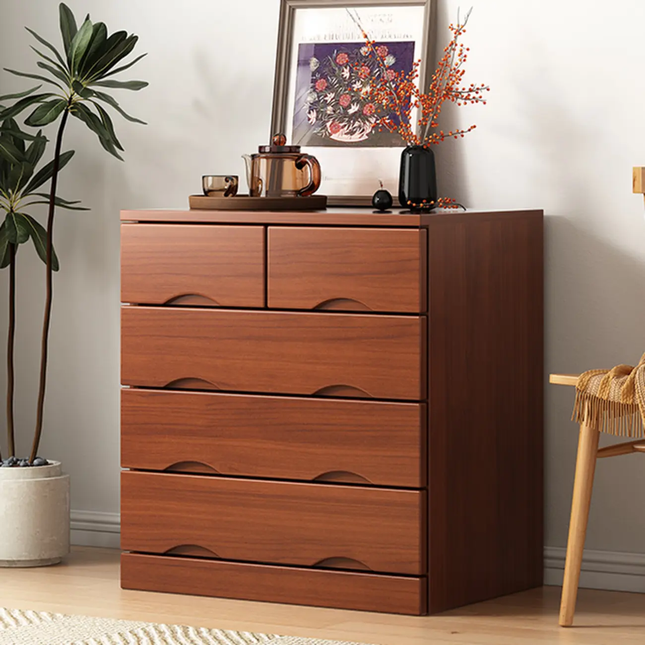 Modern Solid Wood Dressers with 7-Drawers for Living Room Image - 6 | homeyfad