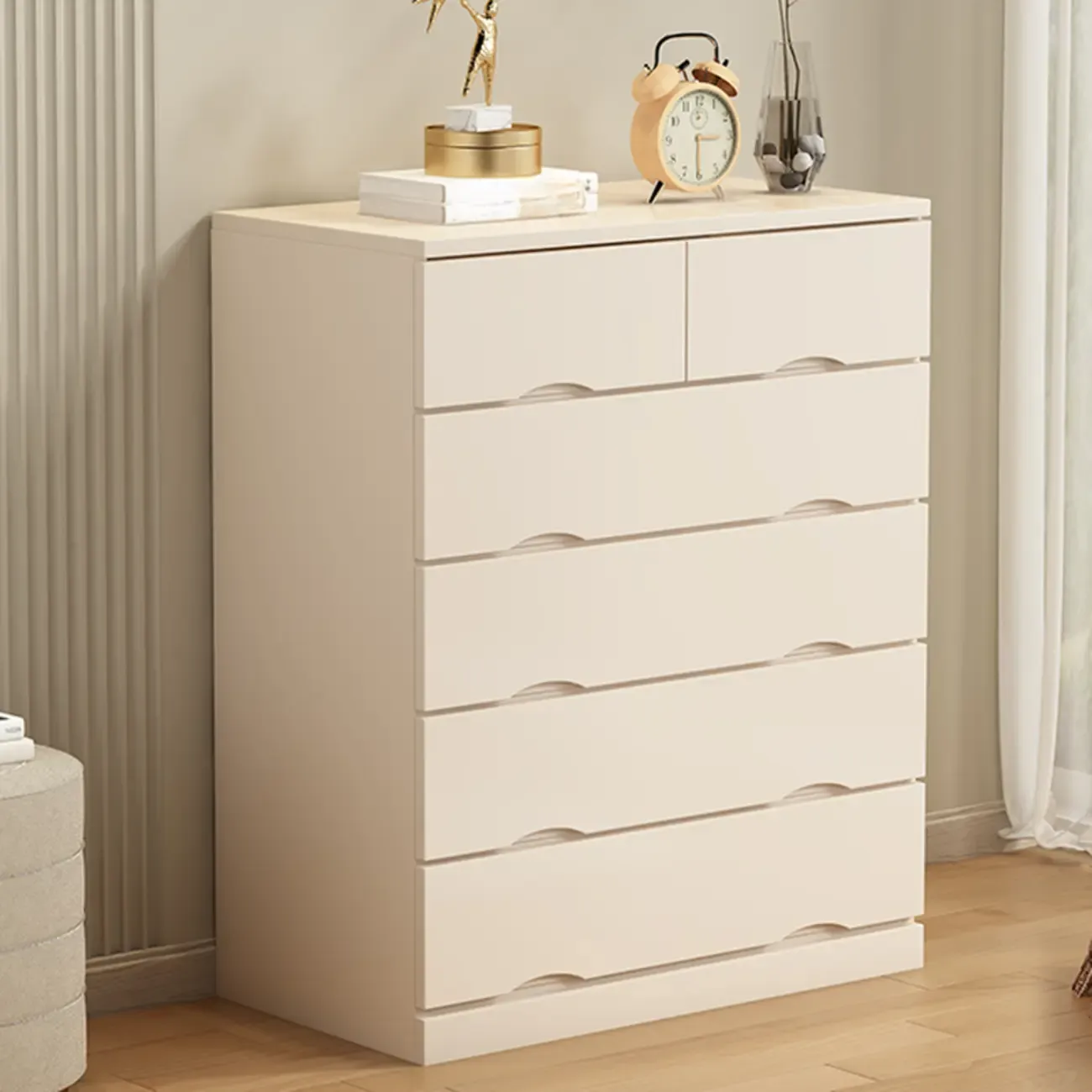 Modern Solid Wood Dressers with 7-Drawers for Living Room Image - 8