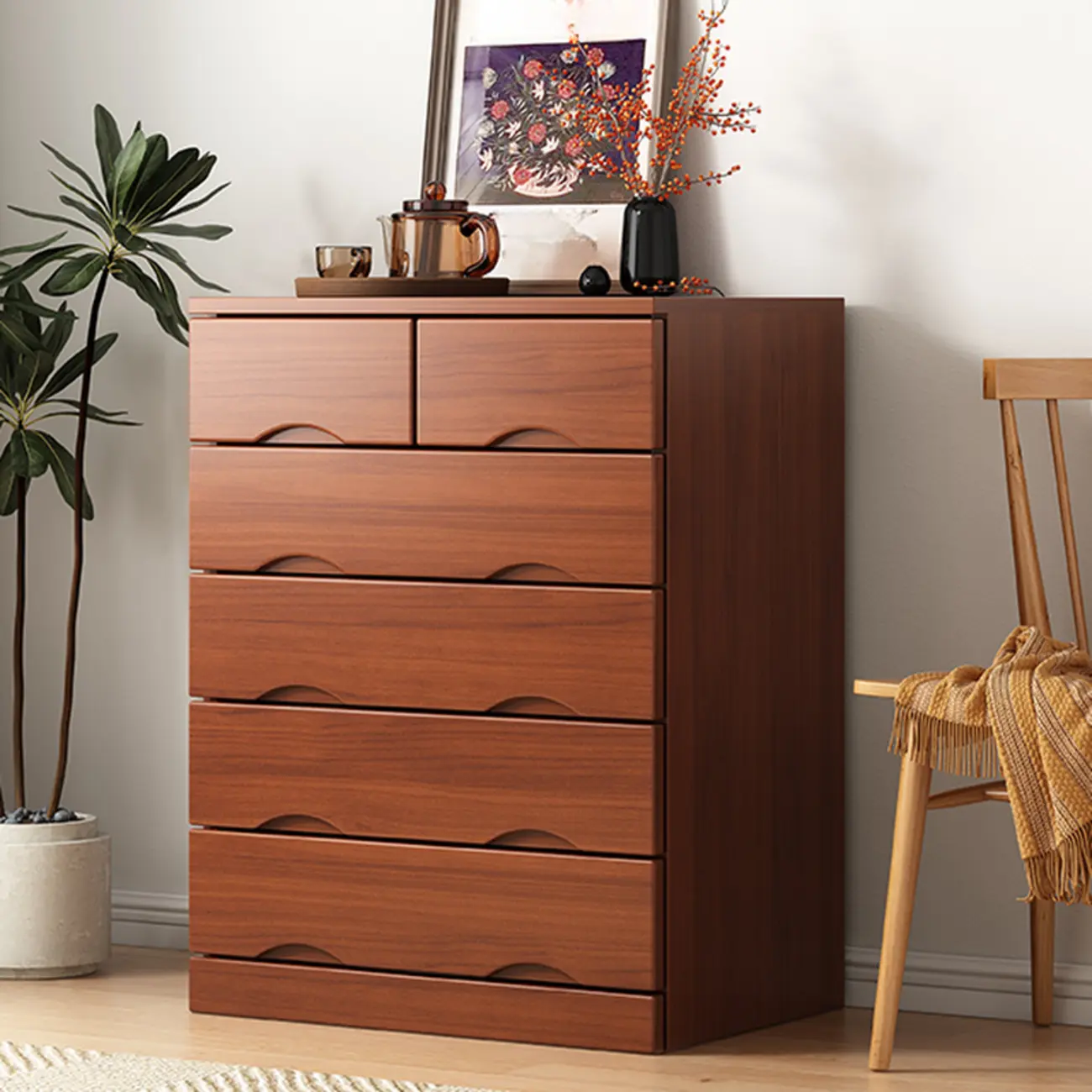 Modern Solid Wood Dressers with 7-Drawers for Living Room Image - 9 | homeyfad