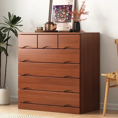 Modern Solid Wood Dressers with 7-Drawers for Living Room Image - 10