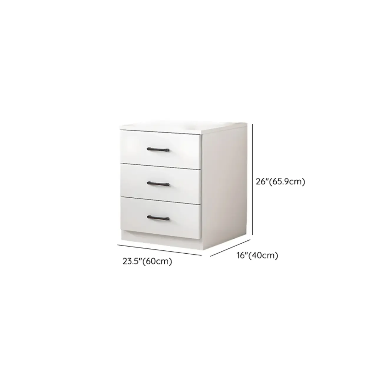 Modern White Rectangular Storage Cabinet with Multiple Sizes Image - 26