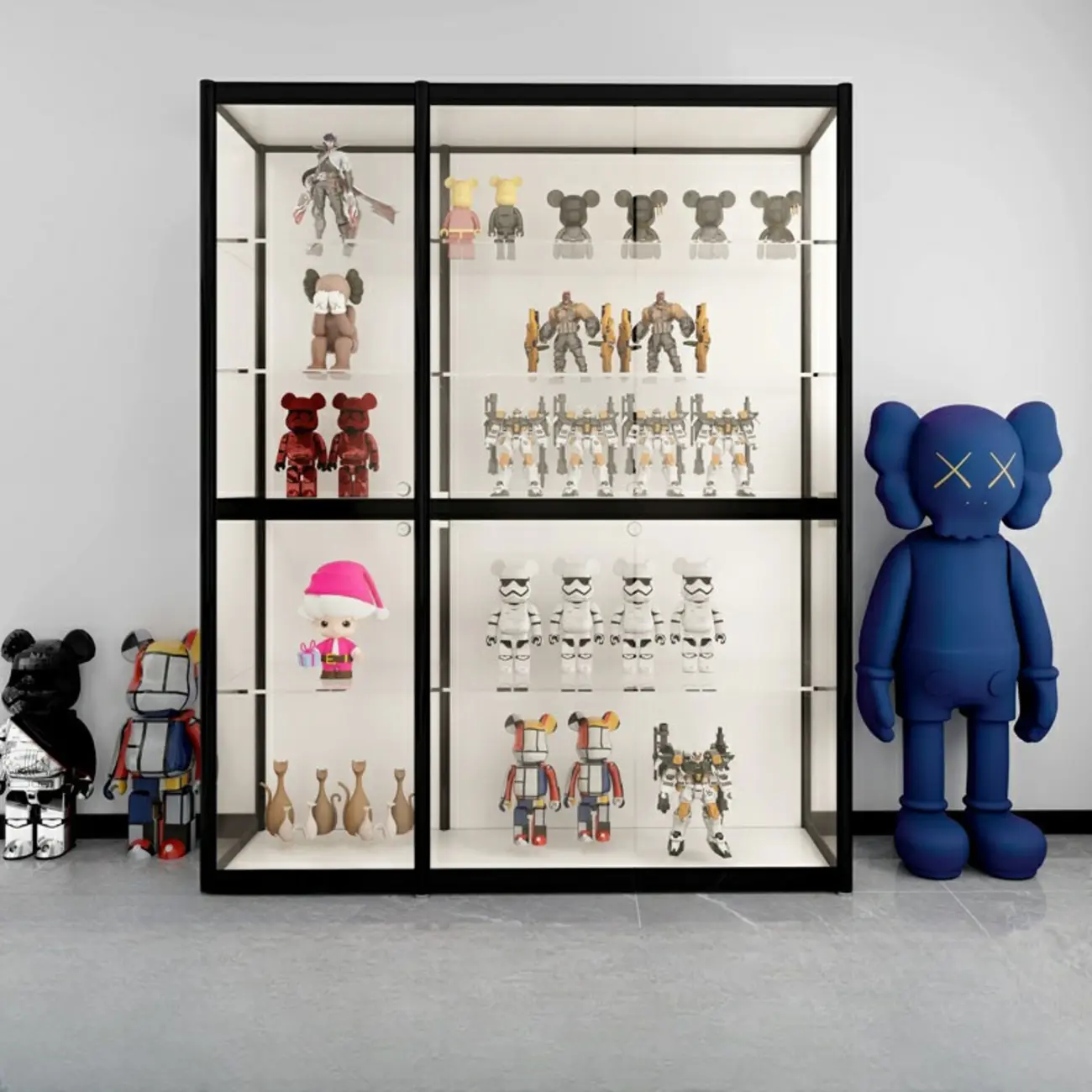 Modern Metal Display Cabinet for Collectibles for Stockroom Image - 2 | homeyfad