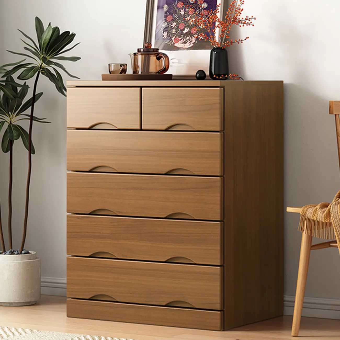 Modern Solid Wood Dressers with 7-Drawers for Living Room Image - 16 | homeyfad