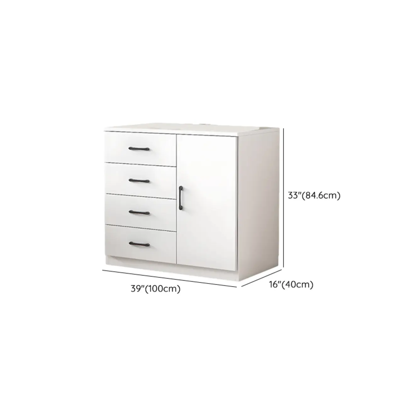 Modern White Rectangular Storage Cabinet with Multiple Sizes Image - 32 | homeyfad