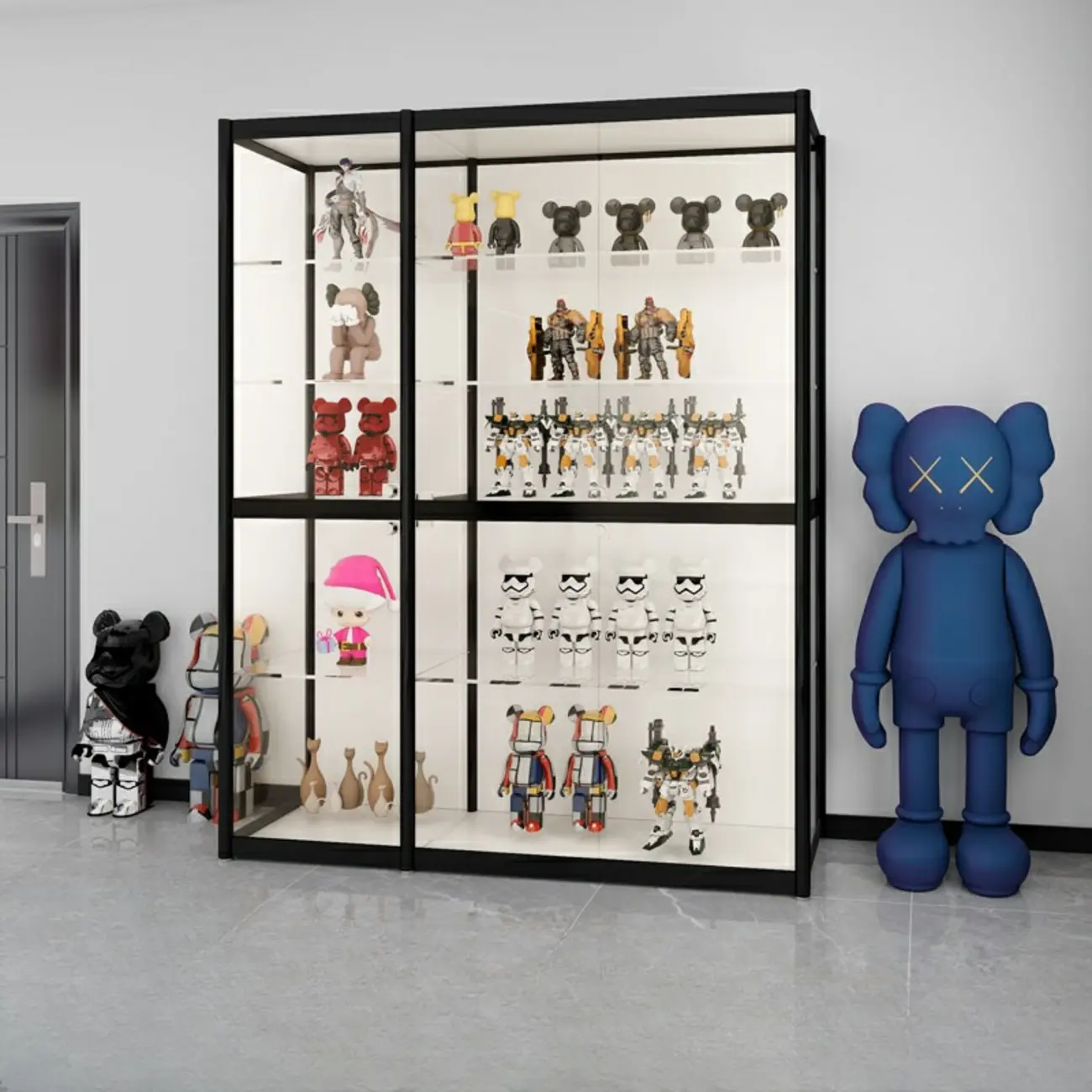 Modern Metal Display Cabinet for Collectibles for Stockroom Image - 8 | homeyfad