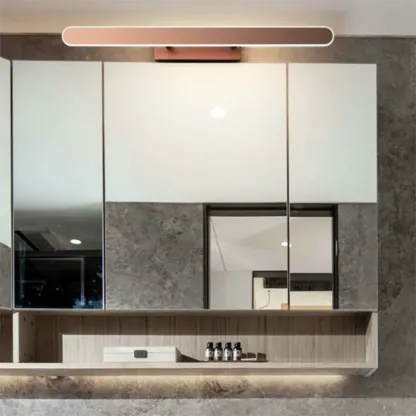 Modern LED Bathroom Vanity Light Bar above Mirror Image - 2
