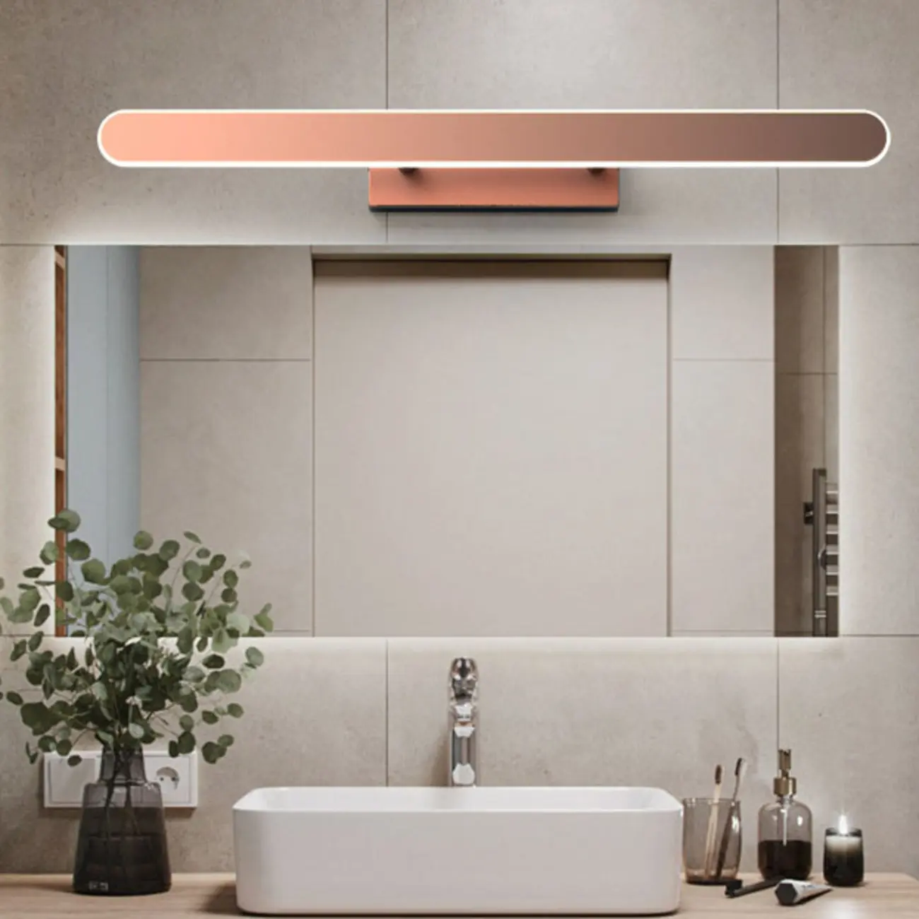 Modern LED Bathroom Vanity Light Bar above Mirror Image - 3 | homeyfad