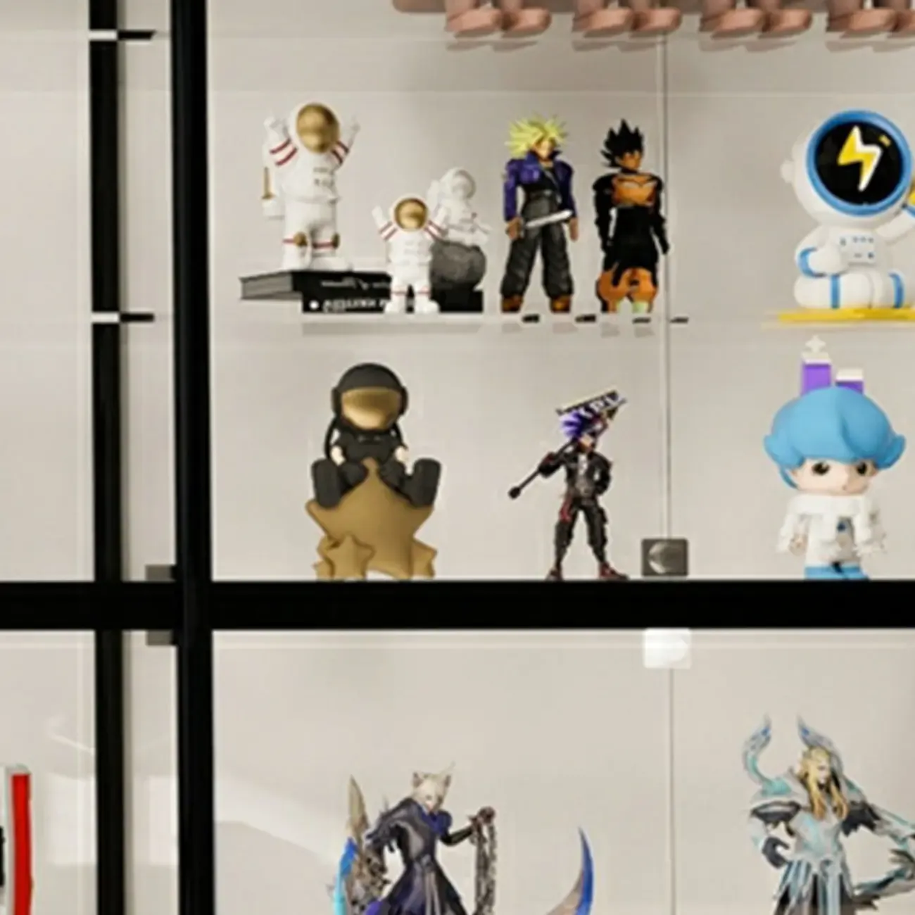 Modern Metal Display Cabinet for Collectibles for Stockroom Image - 11