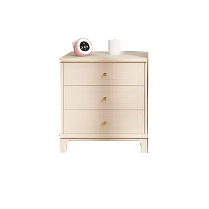 Modern Off-White Wooden Dressers with 5-Drawers Image - 4