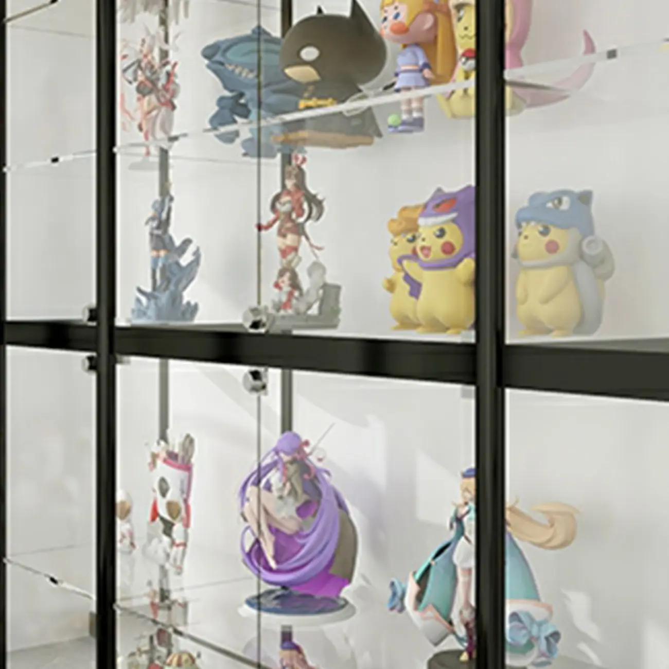 Modern Metal Display Cabinet for Collectibles for Stockroom Image - 12 | homeyfad