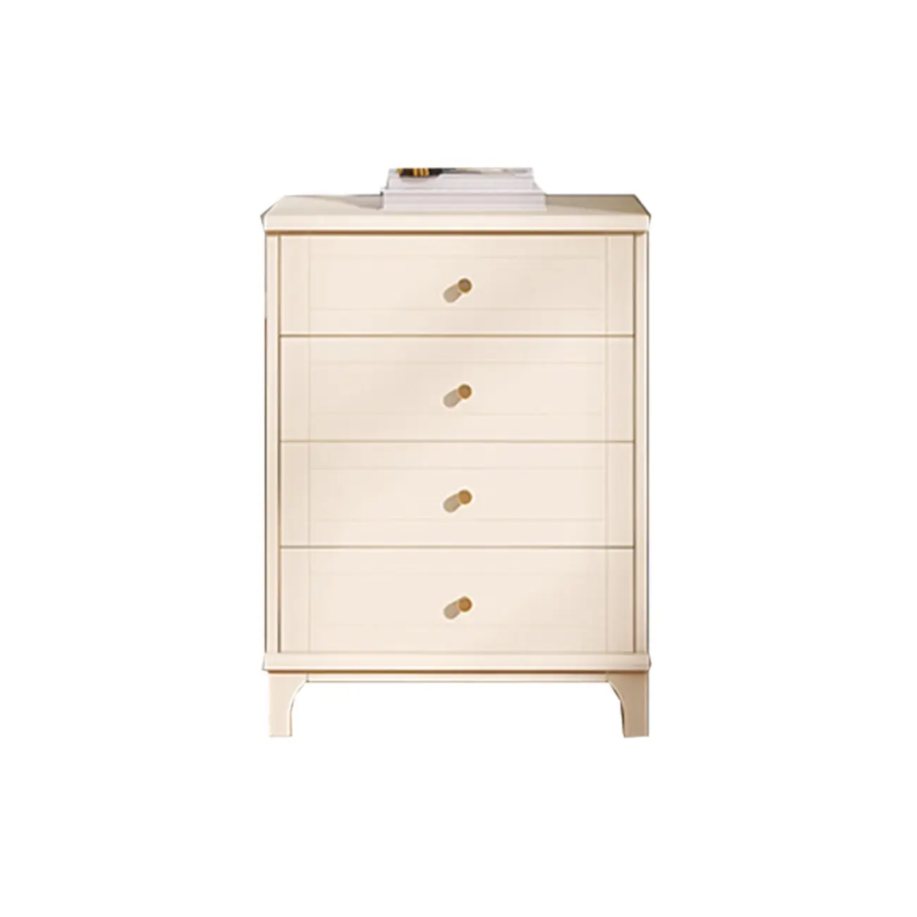 Modern Off-White Wooden Dressers with 5-Drawers Image - 5 | homeyfad