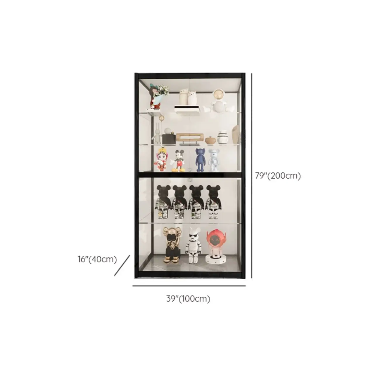 Modern Metal Display Cabinet for Collectibles for Stockroom #size | homeyfad