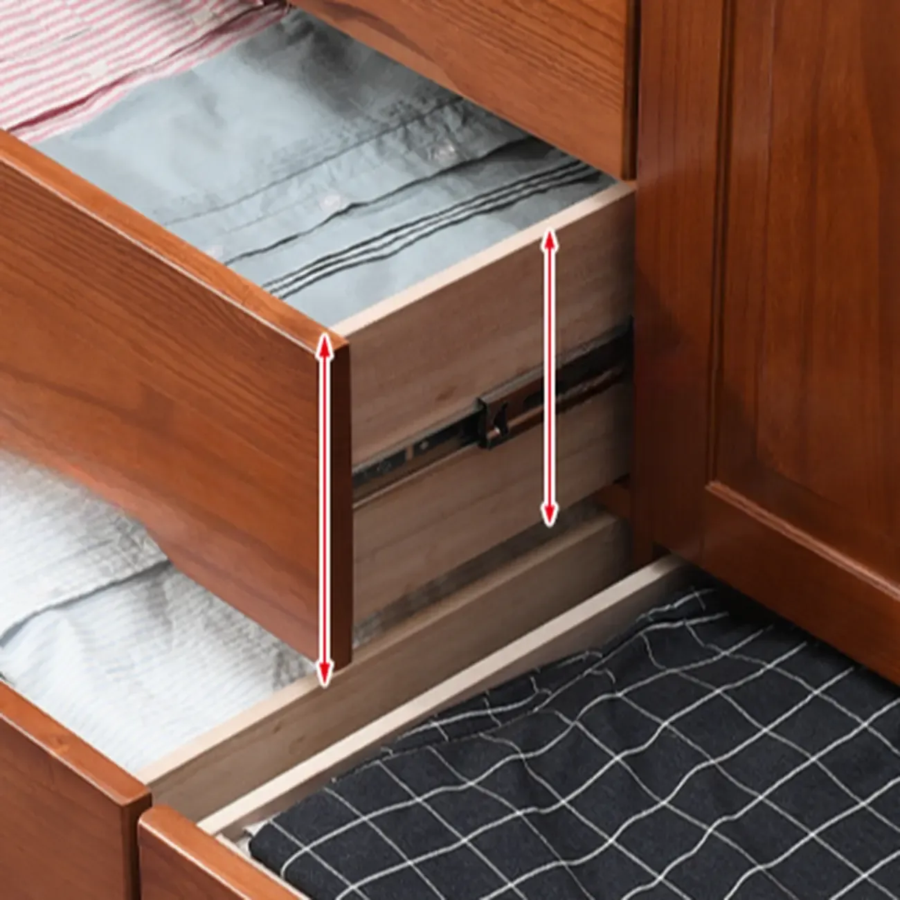 Modern Solid Wood Dressers with 7-Drawers for Living Room Image - 22