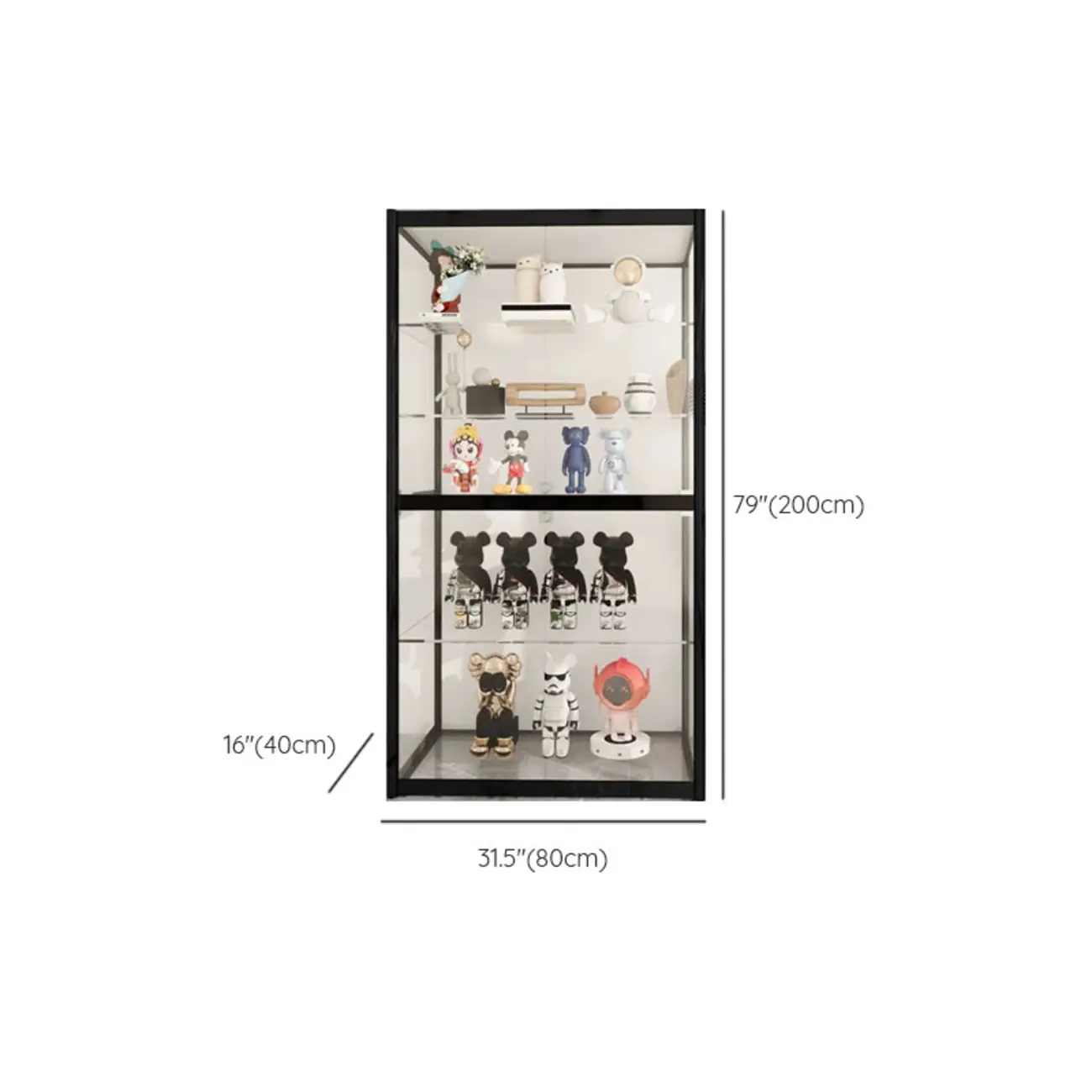 Modern Metal Display Cabinet for Collectibles for Stockroom Image - 16 | homeyfad