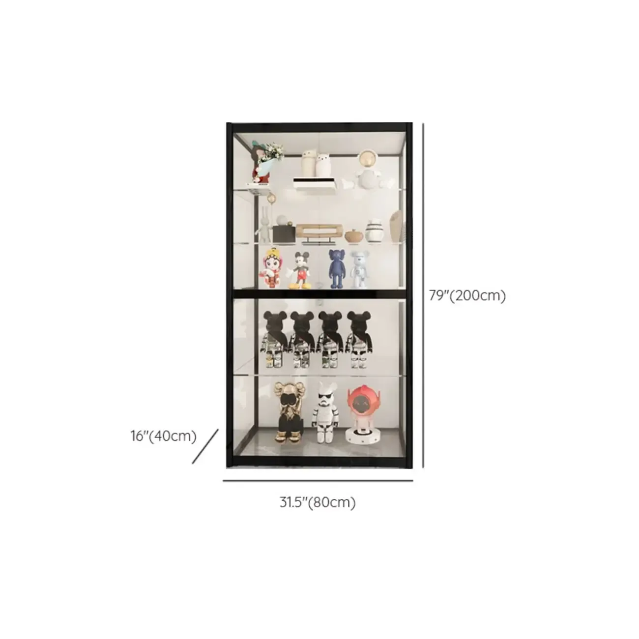 Modern Metal Display Cabinet for Collectibles for Stockroom Image - 16