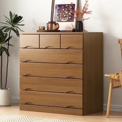Modern Solid Wood Dressers with 7-Drawers for Living Room Image - 23