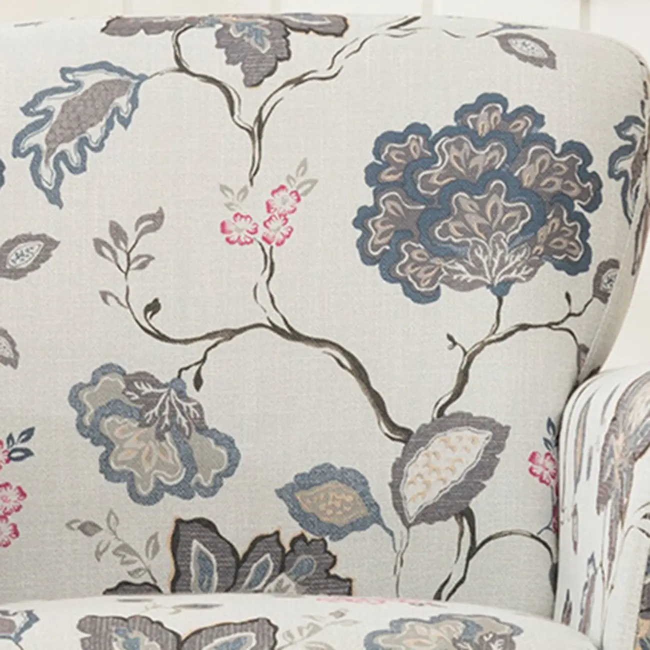 Modern Brown Linen Armchair for Living Room Image - 6 | homeyfad