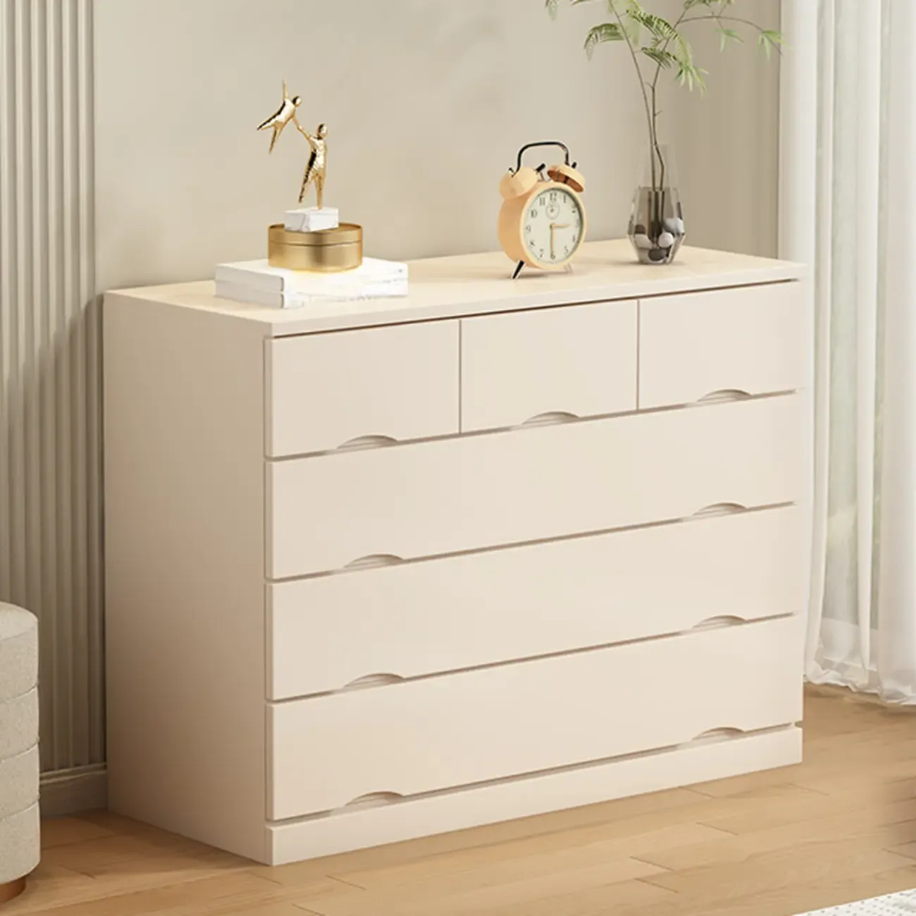 Modern Solid Wood Dressers with 7-Drawers for Living Room Image - 25