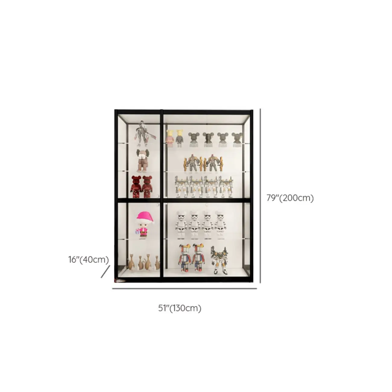 Modern Metal Display Cabinet for Collectibles for Stockroom Image - 20 | homeyfad